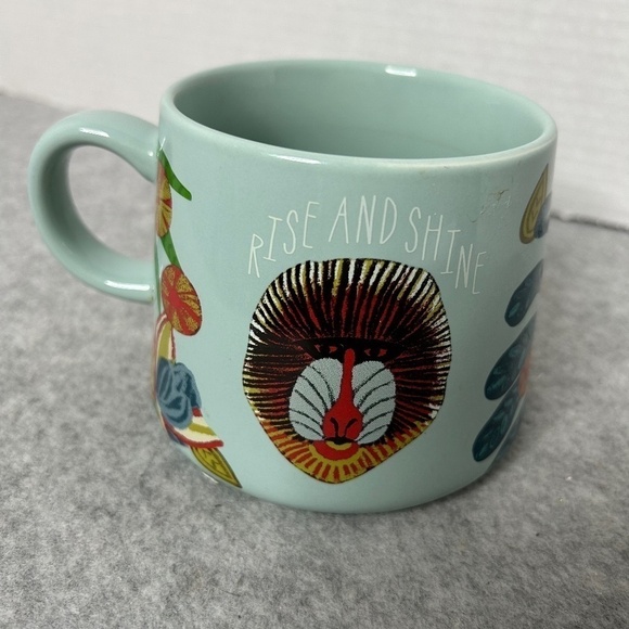 Opalhouse Other - Opalhouse Blue Monkey Rise and Shine Mug 5x3.5” Holds 10oz